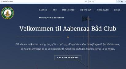 www.abcbaadclub.dk ABC hjemmeside er blevet opgraderet og når man er inde på siden og har klikket sig videre ind via undermenuer.
