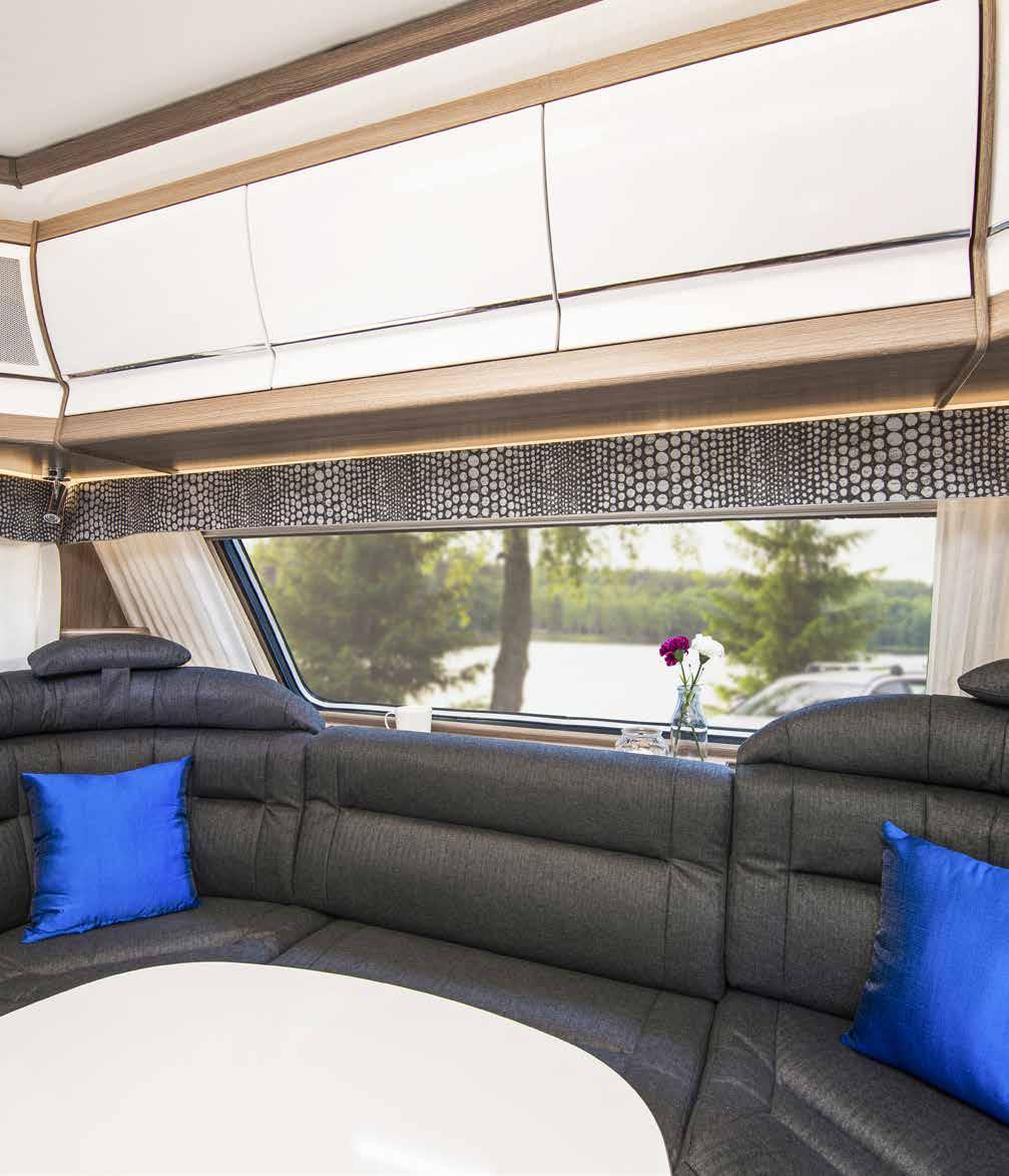Af hensyn til din komfort Når du bor i en KABE-campingvogn, bor du med komfort og kvalitet i topklasse i hver