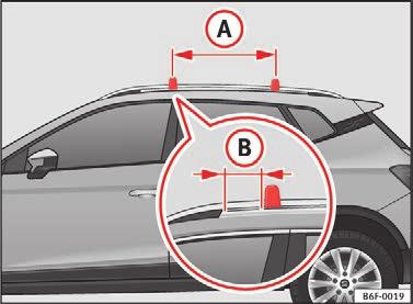 Vær opmærksom på, at bilens køreegenskaber ændres ved transport af tunge eller store genstande på tagbøjlesystemet, fordi tyngdepunktet forskydes, og luftmodstanden bliver større.