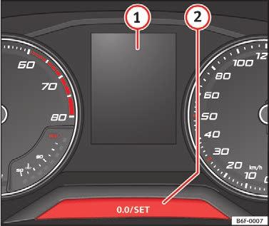 Biler med radio: Tryk på knappen SETUP > styreknappen Førerassistenter > Hastighedsadvarsel.
