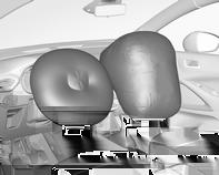 Deaktivering af airbag 3 54. Frontairbags Frontairbagsystemet består af en airbag i rattet og én i instrumentpanelet i højre side. De er mærket med ordet AIRBAG.