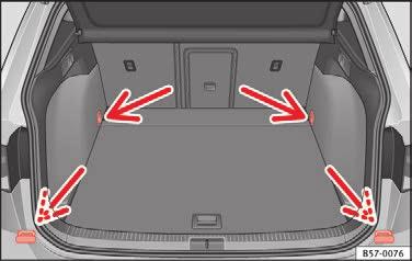 I bagsædet bag midterarmlænet er der en skiklap til brug ved transport af lange genstande i bilens kabine, som fx ski.