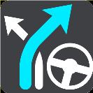 Kør til rute eller spor Vælg Kør til rute for at planlægge en rute fra din nuværende position til startpunktet for en Min rute. Startpunktet ændres til et stop.