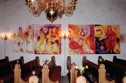 Påskeudstillingen i Oksbøl Kirke I påsken var der kunstudstilling i Oksbøl Kirke