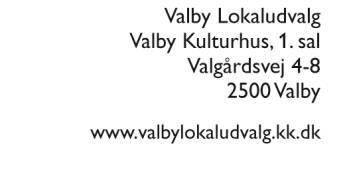 E-mail dse@okf.kk.dk EAN nummer 5798009800275 Valby Lokaludvalgs høringssvar vedr.