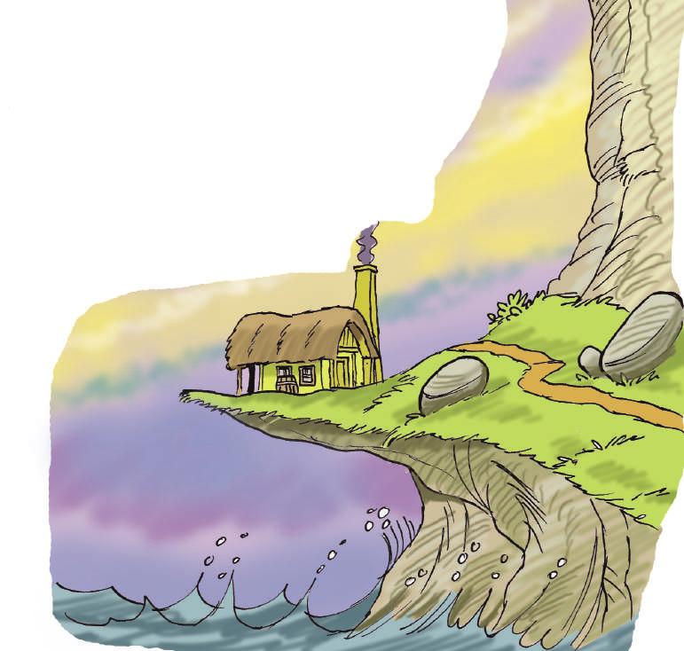 Huset på Klippen. 2 C-opgave Hvad tror du? Hvorfor bor Ozman så øde - på en klippe ved havet? Skriv selv.