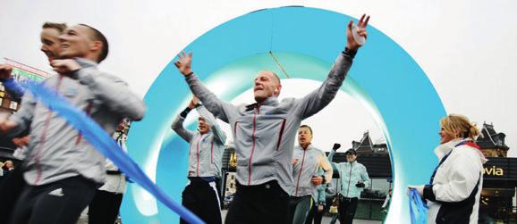 Femten Novo Nordisk-medarbejdere markerede Verdensdiabetesdagen i Danmark med et maratonløb, som gik fra hovedkvarteret i Bagsværd forbi flere af koncernens afdelinger til Changing Diabetes Village