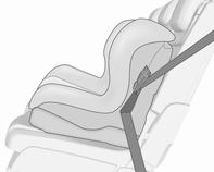 54 Sæder, sikkerhed Trepunktssele Top-Tether Når der bruges et barnesæde skal nedenstående anvisninger om brug og montering altid følges, og fabrikantens anvisninger skal overholdes.