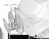 62 Opbevaring Bagmonteret cykelholder Når den bagmonterede cykelholder ikke bruges, kan den skydes ind i bunden af bilen.