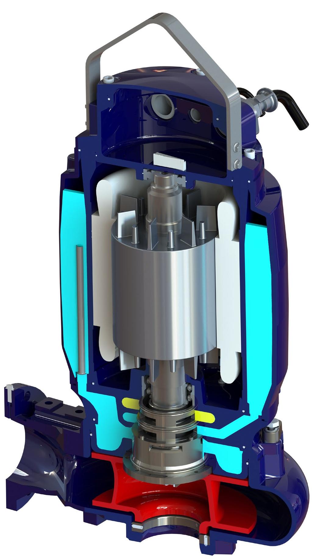 PXFLOW Spildevands pumper s e w a g e p u m p s DESIGN FORDELE Alle PXFLOW pumper er designet og således at de lever op til de nyeste industrielle specifikationer og er udstyret med flere drifts og