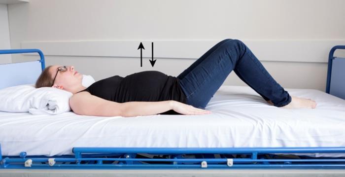Du er gravid og skal være sengeliggende. Det er dog vigtigt for din krop, at muskulaturen bevæges dagligt.