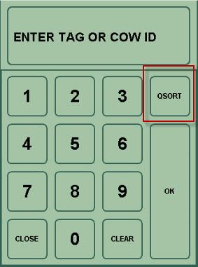 Heatime HR-forbedringer 7.1.6 Manuel sortering (Qsort) Det er muligt at se en ko i båsen eller malkestalden og bestemme, om den skal observeres nærmere.