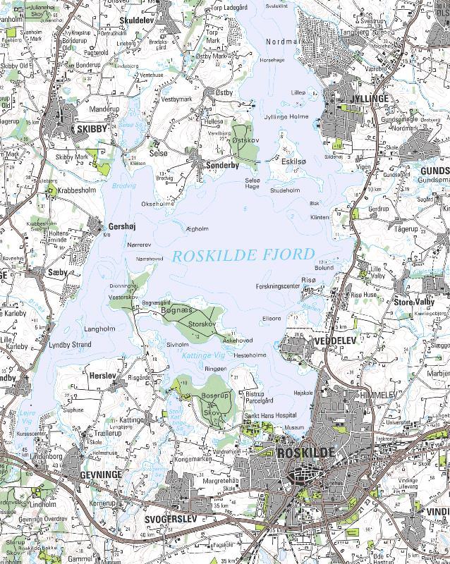 Roskilde 46 0 1,5 3 Kilometer Figur 12: Besøgte lokaliteter (vist med