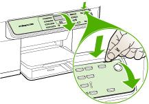 Returner ikke kontrolpaneloverlayet sammen med HP All-in- One. Forsigtig! Erstatningsenheden leveres muligvis ikke med et kontrolpaneloverlay.