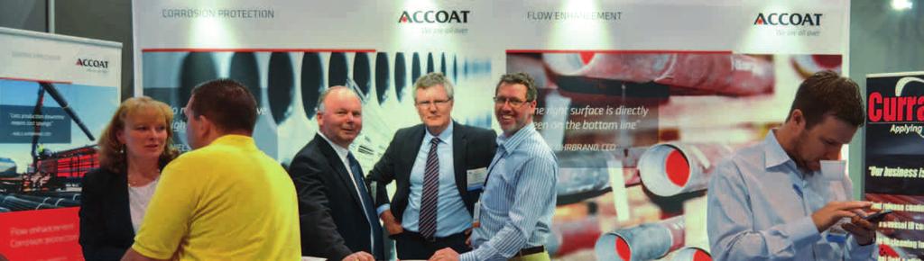 Accoats stand på olie og gas messen Offshore Technology Conference (OTC) I Houston, Texas.