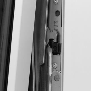 Vendbart vindue - Frame IC/Nation IC Rullekolverne kan løbende justeres for at øge eller mindske trykket på tætningslisten. Rammen kan i øvrigt åbnes til en vilkårlig vinkel.