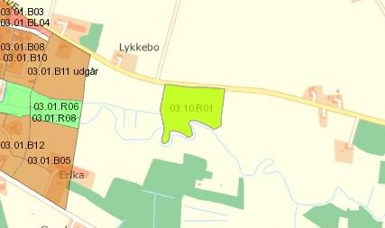 03.10.R01 Rekreativt område Fastlægges ved lokalplanlægning.