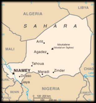 Niger Mali Mauretanien Niamey Bamako Nouakchott Antal