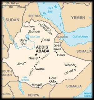 Etiopien Somalia Djibouti Addis Abeba Ingen Mogadishu,
