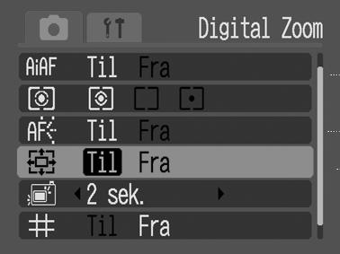 Brug af digital zoom Optagelsestilstand Ved at kombinere digital og optisk zoom, kan du optage billeder, der er zoomet. Still billeder: ca.10x maks. (Supermakro: ca. 3,2x maks. Film (standard): ca.