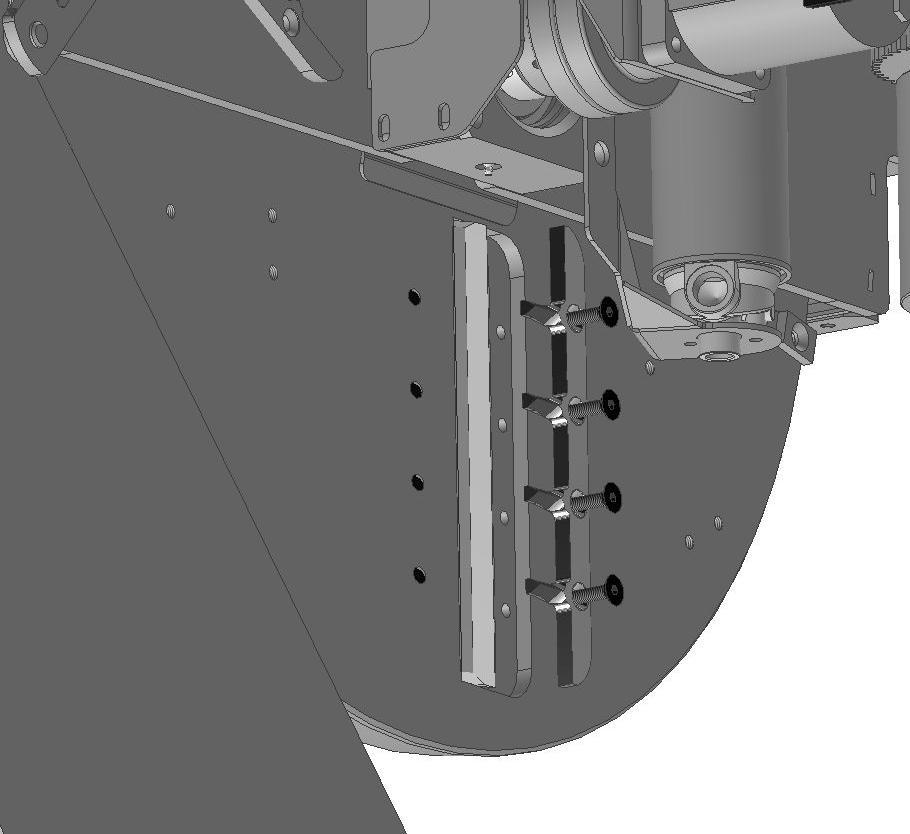 23 7.3.3 Stikkebrydere For at øge fliskvaliteten er maskinen udstyret med stikkebrydere type A fra fabrikken (Se Figur 19).
