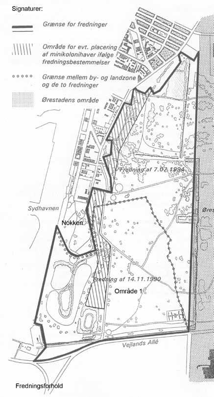 Planforhold Kommuneplan 2009 I Kommuneplan 2009 er Nokken - eksklusive de 4 parkområder - fastlagt som OK1-område, Lille Nok som OK2-område og de øvrige arealer inden for det foreslåede