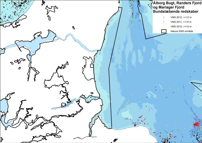 Udover de fiskerier, der angives af kortene lander danske fiskere en stor andel af deres fangster med pelagisk trawl og not.