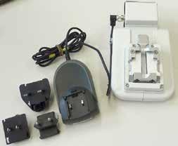 6 Ekstra tilbehør RM CoolClamp Fig. 9 Elektrisk kølet universalkassetteklemme med adapter til HistoCore-rotationsmikrotomer.