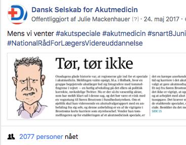 (suppleant) Sommeren 2017 blev afgørende for akutmedicinens fremtid i Danmark.