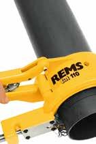 REMS Cut 110 P Rørskære- og røraffasningsapparat Robust kvalitetsværktøj til retvinklet, plan overskæring og affasning (15 ) i én arbejdsgang.