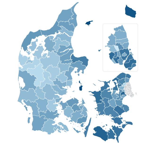 Resultaterne af de nationale måltal viser Fravær Kommunegennemsnittet