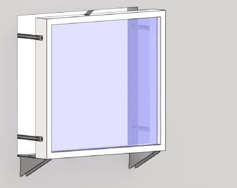 ubrudt isolering omkring vinduet Fleksibelt system i forskellige dimensioner afhængig af tykkelsen af isoleringsmaterialet Fastgørelse til væg Spit karmankerskrue FS-H 7,5 x 62 Fastgørelse til vindue