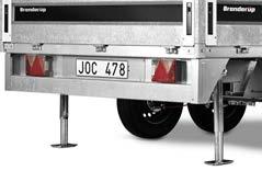 En kompakt trailer med lav egenvægt der kan trækkes af