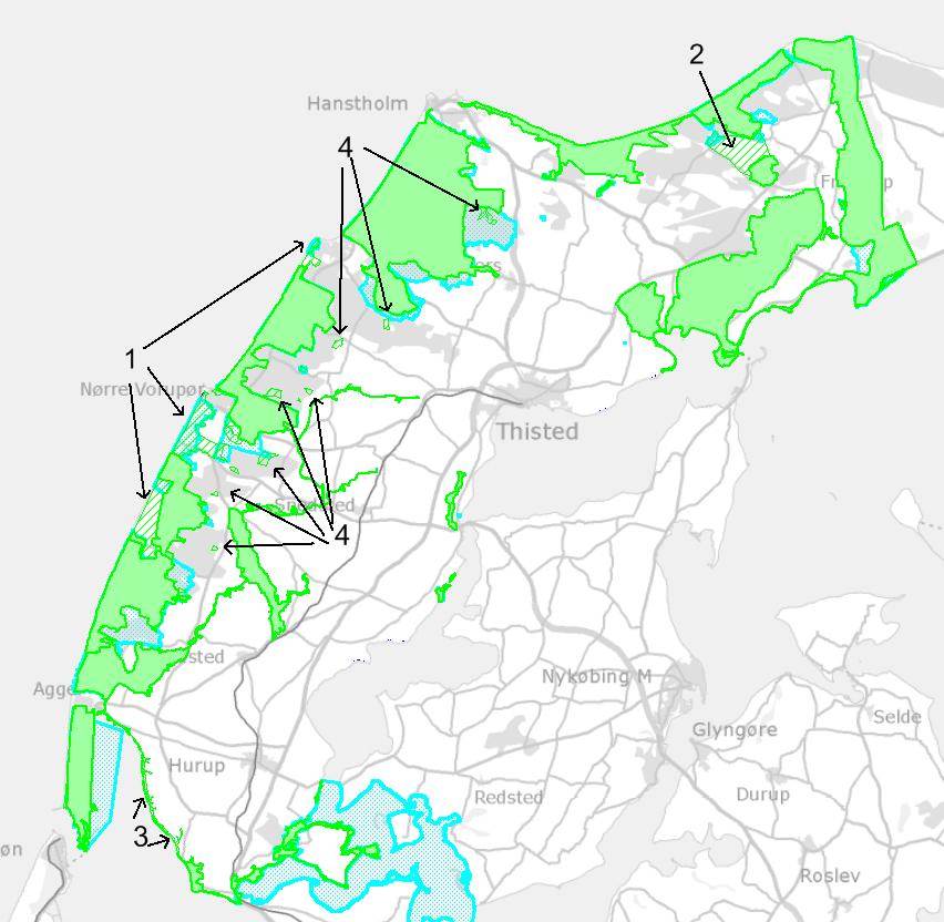 Bilag 1 Forslag til særlige naturområder i Thisted Kommune Særlige naturområder.