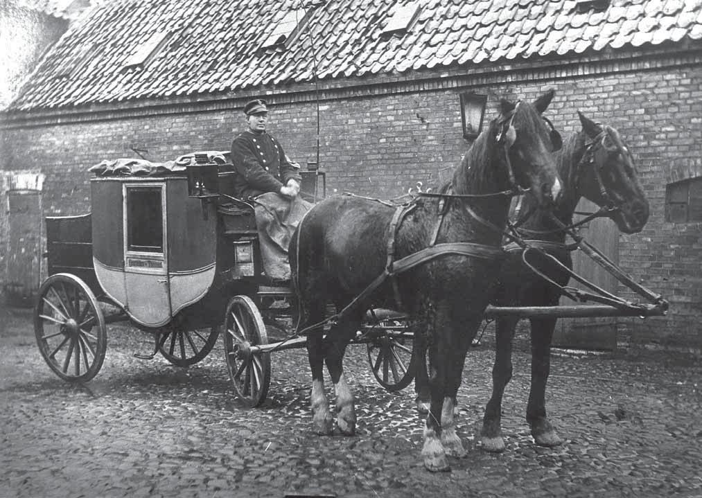 Postvognen Thisted-Fjerritslev før 1900. kedet, var ingenting værd. Der var pligt til at producere både flæsk og smør, æg og kartofler, men alt var rationeret, når man selv skulle have noget.
