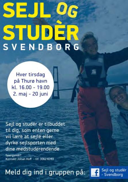 Thurø Sejlklub 19 Sejl og studér - Svendborg er for alle unge fra 16 til ca. 29, der holder af at sejle eller kunne tænke sig at lære det.