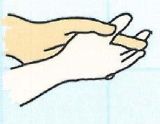 fra gulvet. Hånddesinfektion foregår således: 1. Hænderne skal være tørre 2.