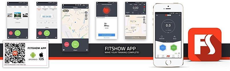 FitShow App - Bluetooth Brugermanual Smart+ har indbygget bluetooth. Der arbejdes på en åben platform, så andre App s vil også kunne bruges sammen med løbebåndet.