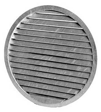 JALOUSIRIST TYPE GRY 15 Runde jalousiriste type GRY anvendes som indtagseller afkastriste i ventilationsanlæg.