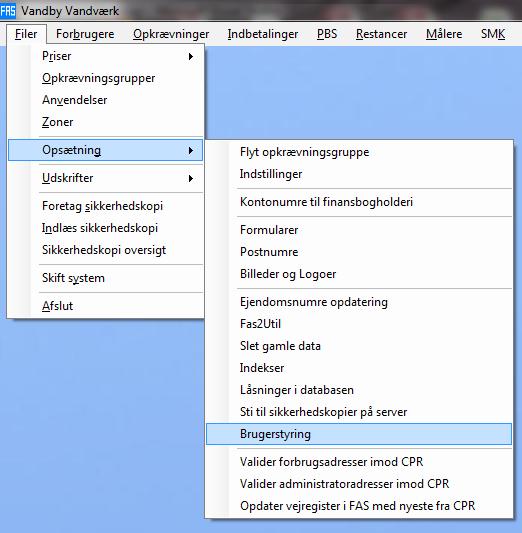 Filer menuen 1.99 1.5.15 Brugerstyring Generelt Har du brug for brugerstyring f.eks.