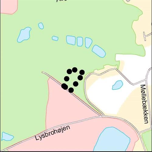 Beliggenhed og afgrænsning Lokalplanområdet ligger i Lysbro i Silkeborg på matr.nr. 214 Silkeborg Markjorder. Det er 1399 m 2 stort og er nabo til adressen Lysbrohøjen 28.