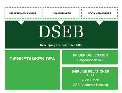 Ledelsesberetning Foreningens formål og baggrund DSEB er en almennyttig forening med det formål at øge værdiskabelsen i danske virksomheder og i det danske samfund gennem støtte til udvikling af