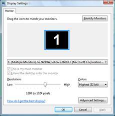 Windows Vista 1. Klik på "Start " og "Kontrolpanel". Dobbeltklik derefter på "Udseende og personalisering". 2.