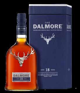 SCOTCH WHISKY SINGLE MALT / 17 PRISLISTE PRODUKTKATALOG 2018 The Dalmore 18 Years Old Dalmore destilleriet siges at være grundlagt i 1839.