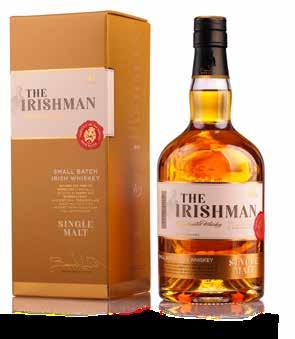 IRISH WHISKEY / 33 PRISLISTE PRODUKTKATALOG 2018 The Irishman Founder s Reserve Small Batch Irsk Whiskey i small batches (små serier) En enestående sammensætning, der fremkommer ved at bruge 70%