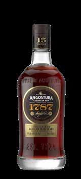 72 / ROM PRODUKTKATALOG SEPTEMBER 2018 ANGOSTURA 1787-15 Years Old Rum Angosturas nye luksusrom er i kategorien: SUPER-PREMIUM og et resultat af Angosturas 130 års