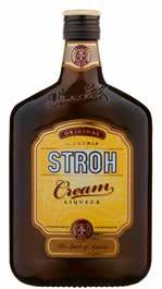 ROM / 79 PRISLISTE PRODUKTKATALOG 2018 Stroh Cream STROH Cream Liqueur er en silkeblød og forførende østrigsk specialitet, som kombinerer en premium likørs cremede touch med den unikke smag af