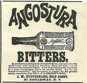 BITTER / 83 PRISLISTE PRODUKTKATALOG 2018 ANGOSTURA www.angostura.com Historien om Angostura er som et eventyr, der bliver til virkelighed.