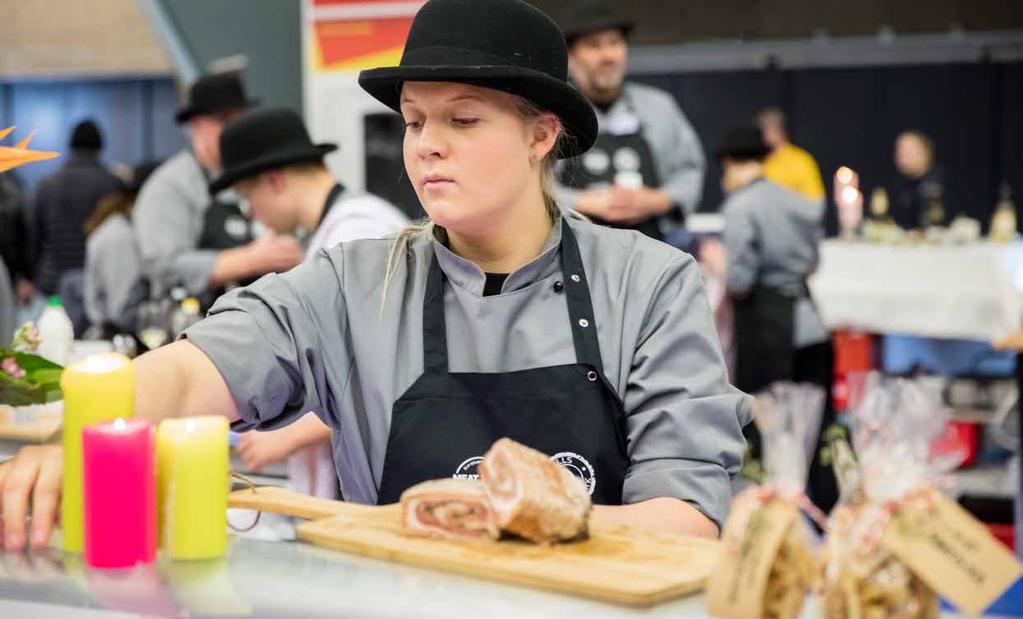 DM i Skills 2017 Gourmetslagterelev Rikke Juulsgaard løb med hæderen og 1. pladsen i gourmetslagternes konkurrence til DM i Skills 2017.