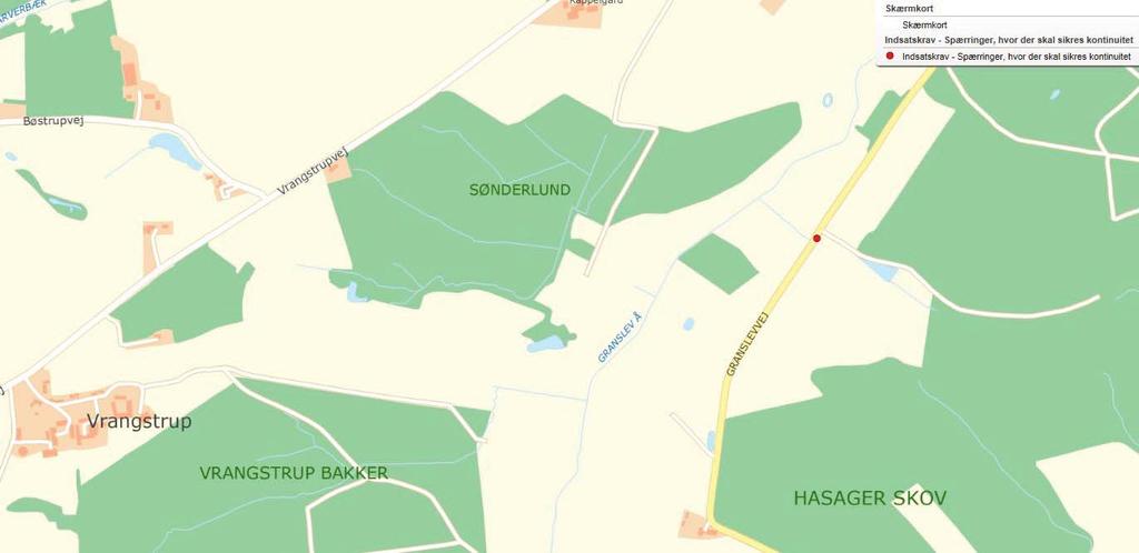 Projektets beliggenhed: Kort over projektområdet - placering markeret med rød prik Projektet er beliggende i Favrskov Kommune langs ved vejen Møllegyden, med nærmeste adresse Møllegyden 10, 8870